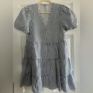 Zara Striped Babaydoll Dress